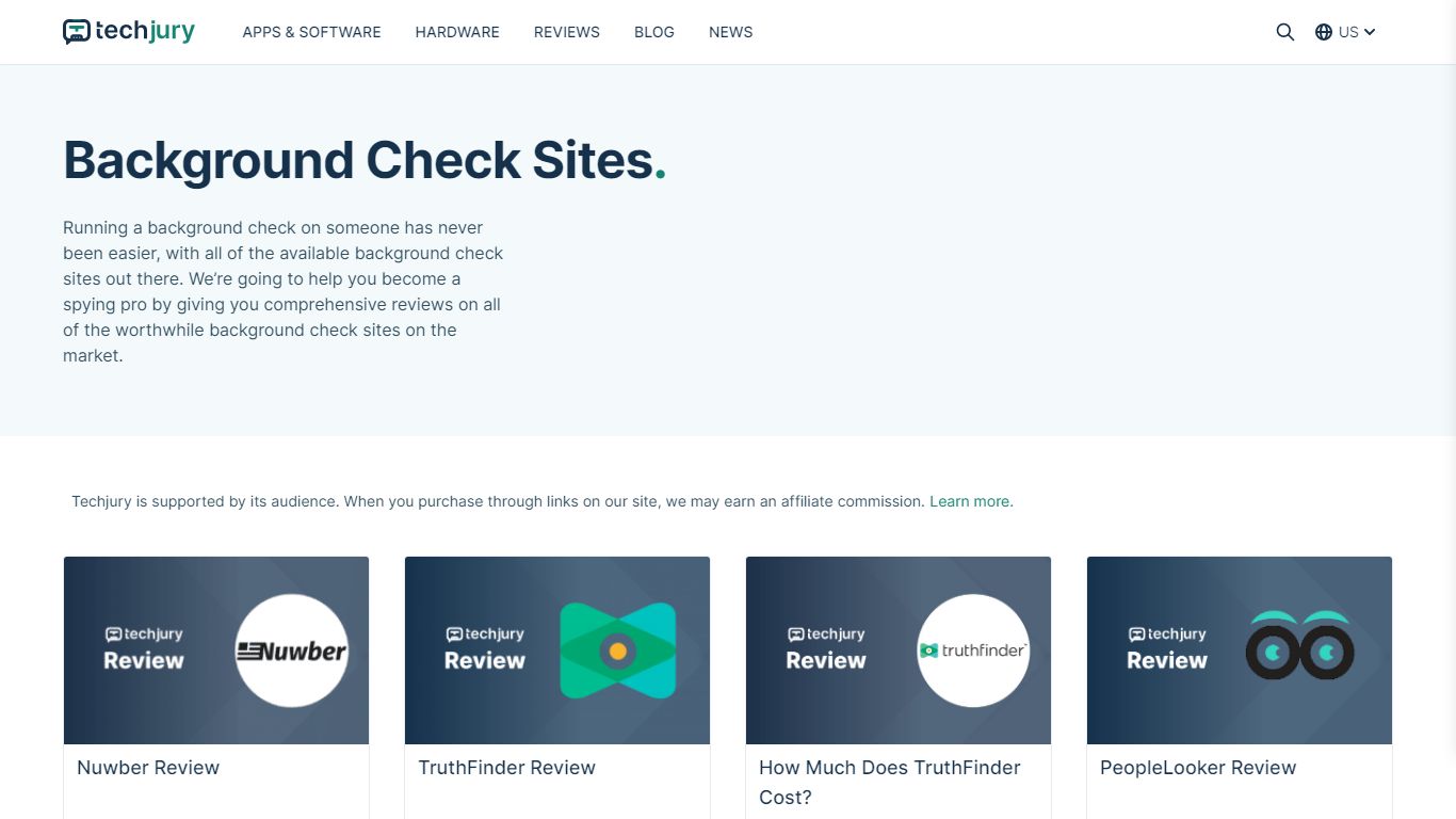 Background Check Site Reviews - TechJury