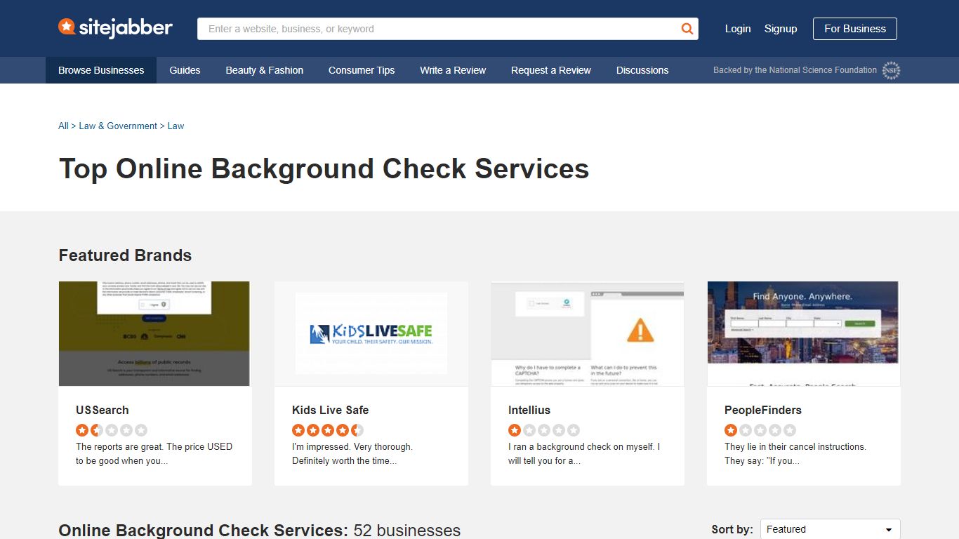The 10 Best Background Check Sites in 2022 - Sitejabber